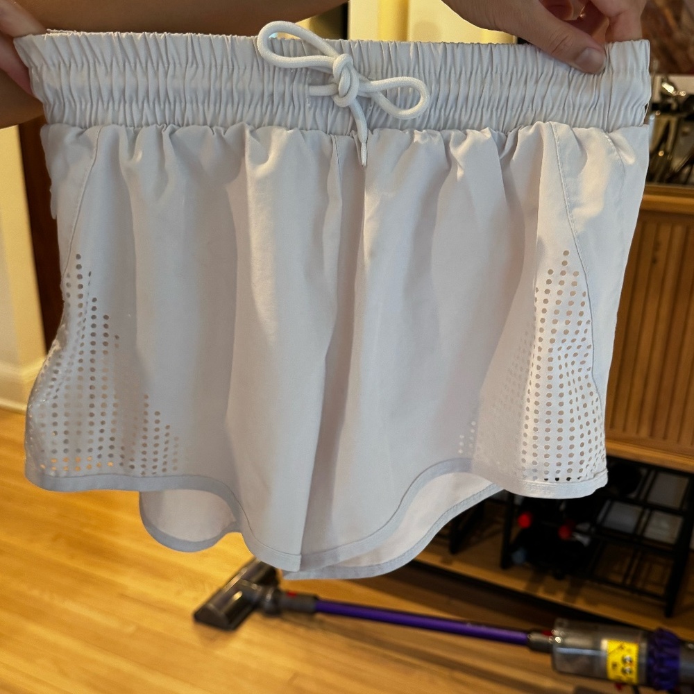Revival White Athletic Shorts